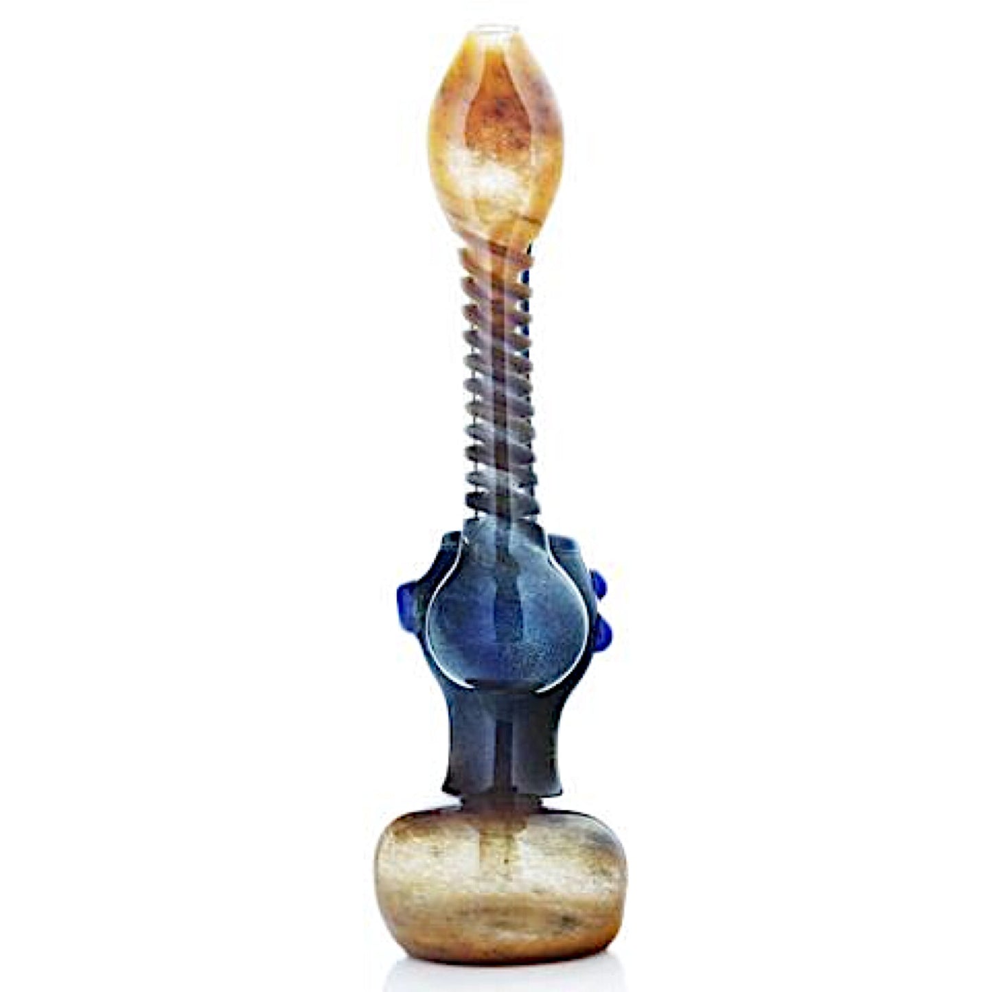 Glassheads 8.5” Inside-Out Frit Glass Sherlock Bubbler 