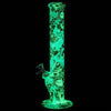 Glow in the Dark 14” Silicone Straight Tube Bong 