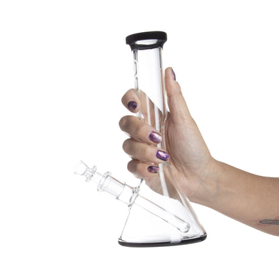 Grav® 8” Beaker Base Water Pipe - Black by GRAV / Grav Labs | Mission Dispensary