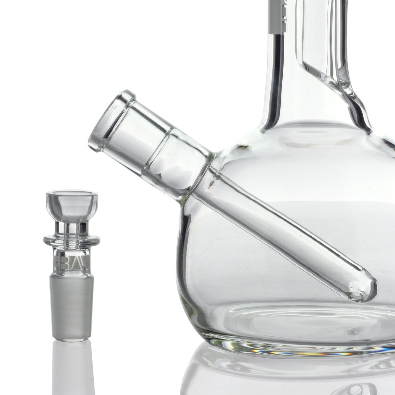 Grav® 8” Bubble Base Beaker Bong - Clear by GRAV / Grav Labs | Mission Dispensary