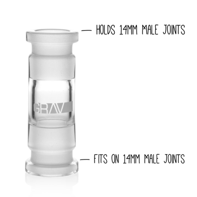 Grav® Gender Adapter - Converts 14mm Male to 14mm Female by GRAV / Grav Labs | Mission Dispensary