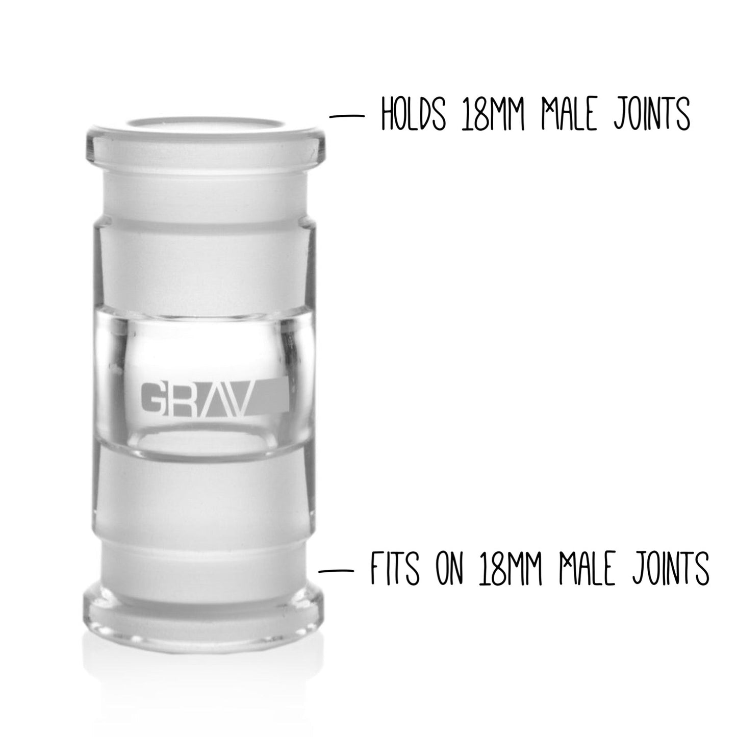Grav® Gender Adapter - Converts 18mm Male to 18mm Female by GRAV / Grav Labs | Mission Dispensary