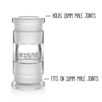 Grav® Gender Adapter - Converts 18mm Male to 18mm Female by GRAV / Grav Labs | Mission Dispensary