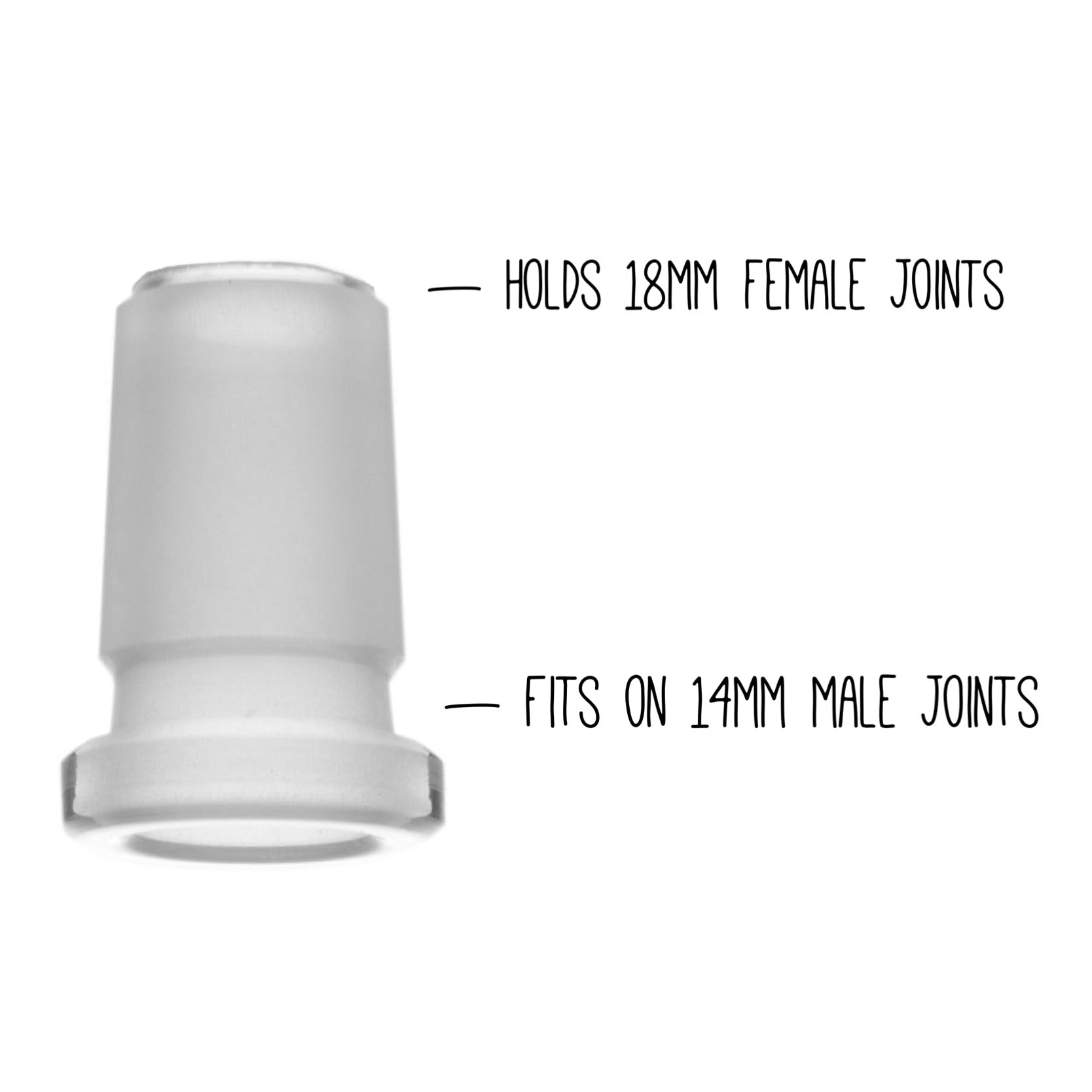 Grav® Flushmount Joint Size Adapter - Converts 18mm Female to 14mm Female by GRAV / Grav Labs | Mission Dispensary