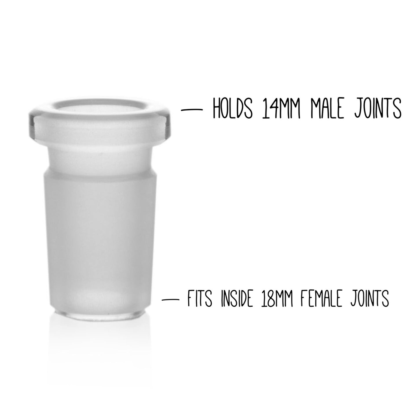 Grav® Flushmount Joint Size Adapter - Converts 18mm Female to 14mm Female by GRAV / Grav Labs | Mission Dispensary