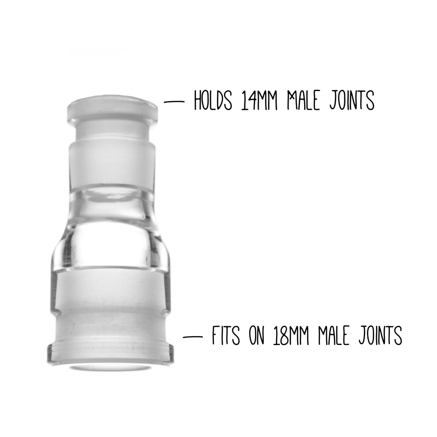Grav® Gender/Size Adapter - Converts 14mm Male to 18mm Female by GRAV / Grav Labs | Mission Dispensary