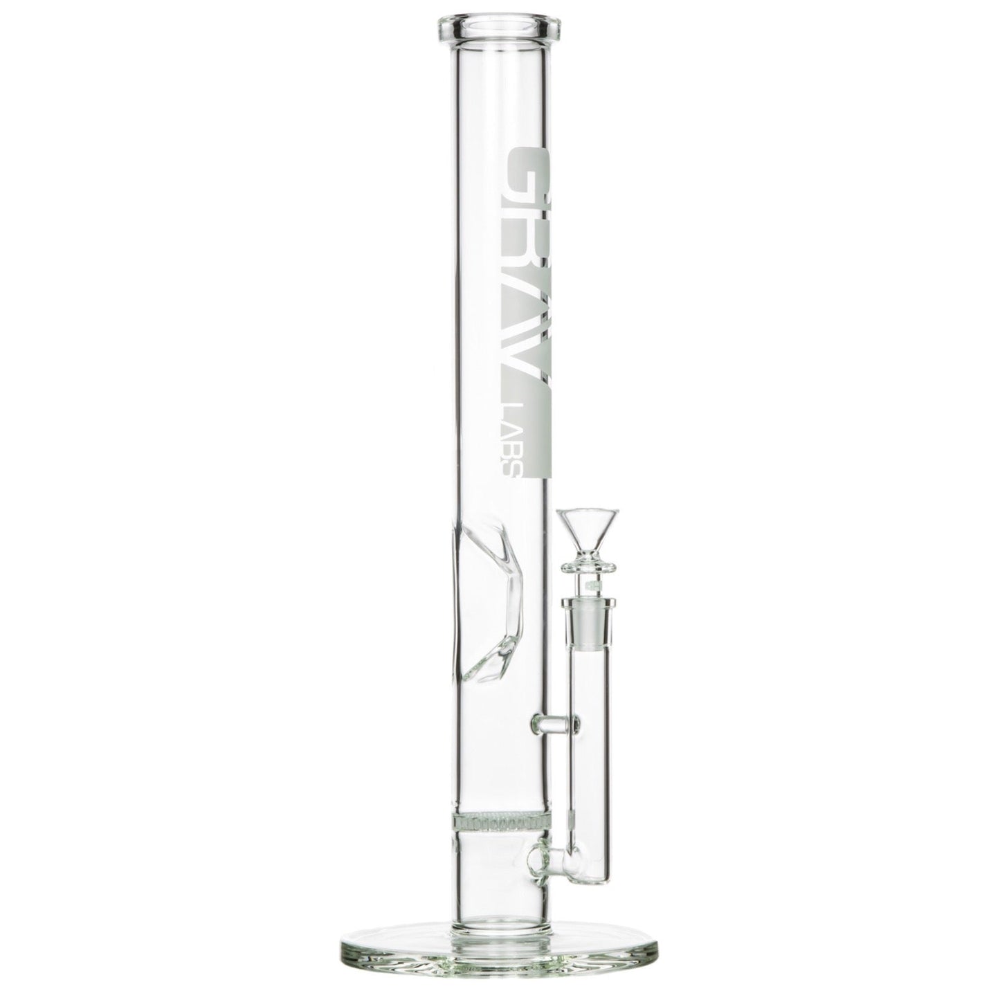 Grav® 16” Straight Tube Honeycomb Perc Water Pipe by GRAV / Grav Labs | Mission Dispensary