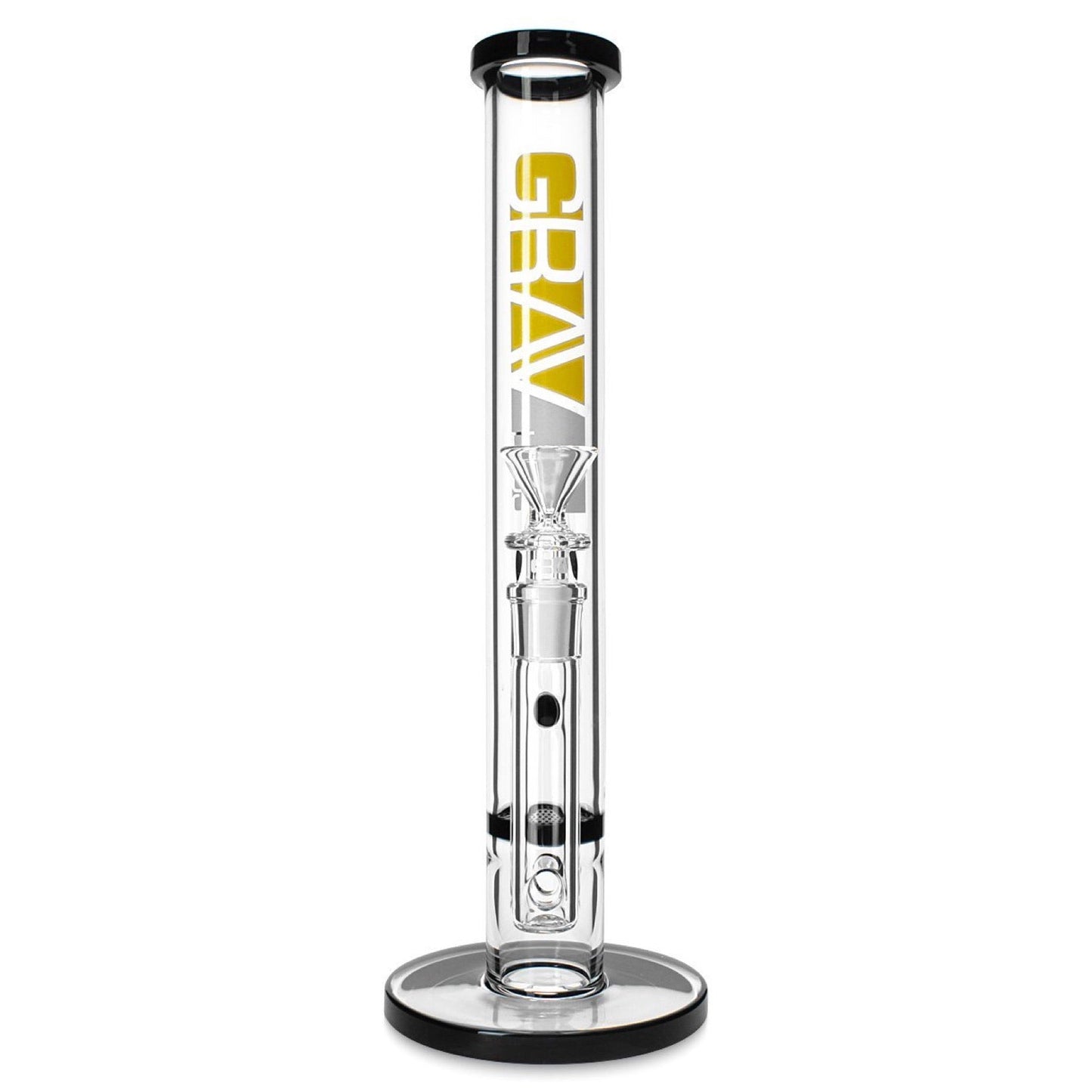 Grav® 12” Straight Tube Honeycomb Perc Water Pipe by GRAV / Grav Labs | Mission Dispensary