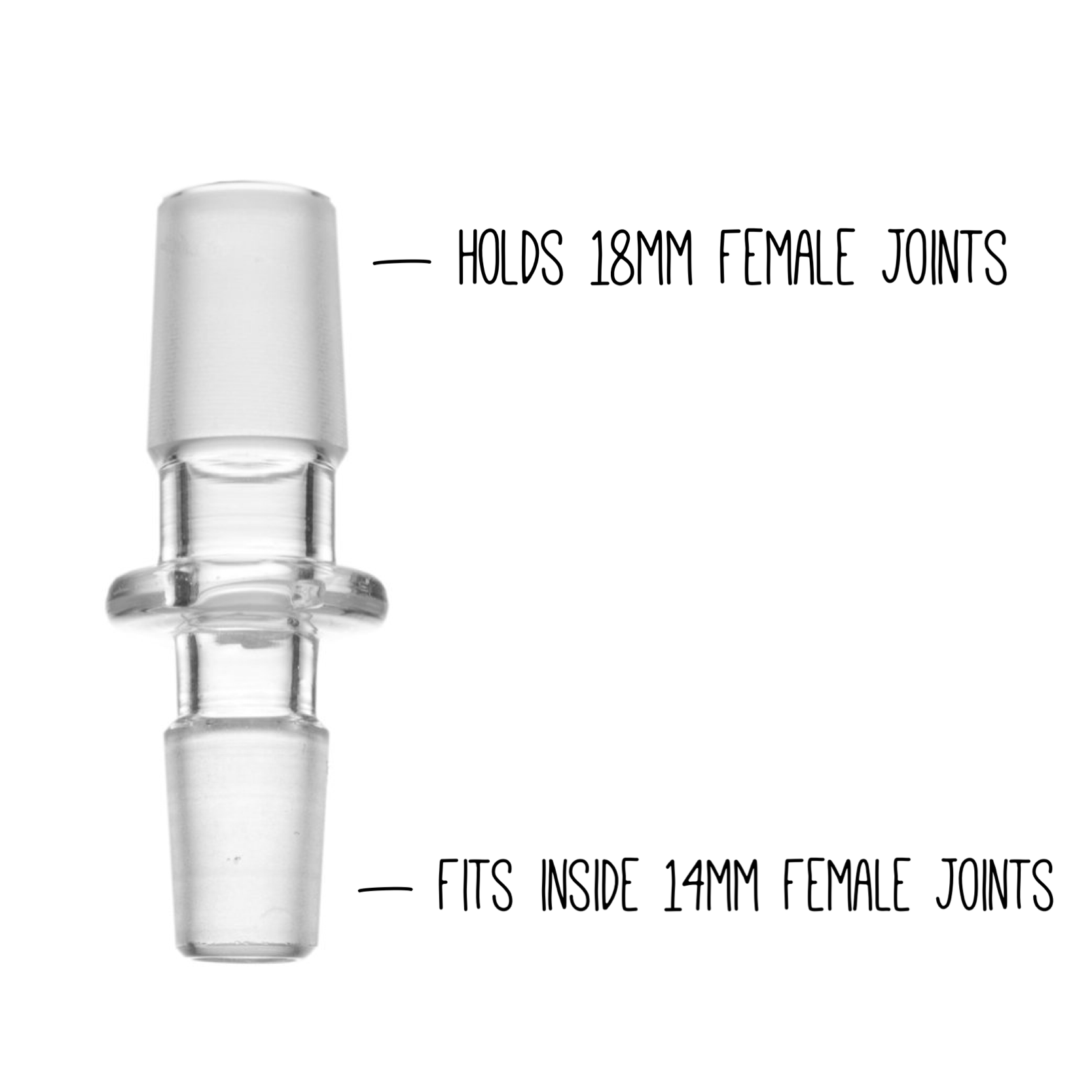 Grav® Gender/Size Adapter - Converts 18mm Female to 14mm Male by GRAV / Grav Labs | Mission Dispensary
