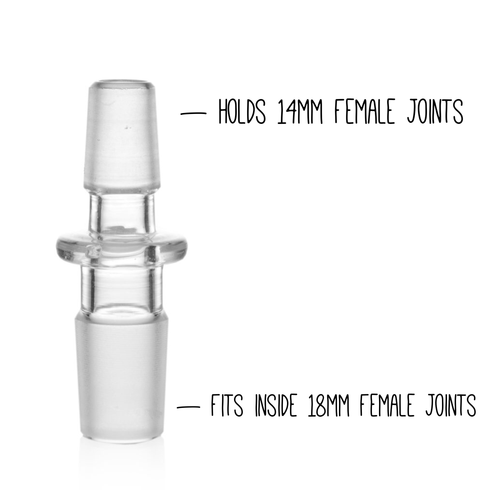 Grav® Gender/Size Adapter - Converts 18mm Female to 14mm Male by GRAV / Grav Labs | Mission Dispensary