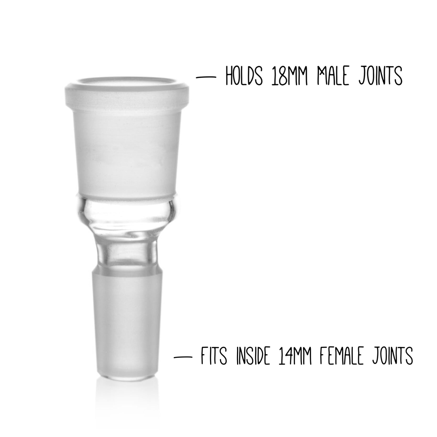 Grav® Joint Size Adapter - Converts 14mm Female to 18mm Female by GRAV / Grav Labs | Mission Dispensary