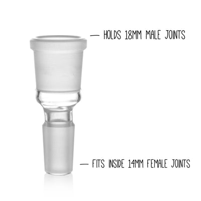 Grav® Joint Size Adapter - Converts 14mm Female to 18mm Female by GRAV / Grav Labs | Mission Dispensary