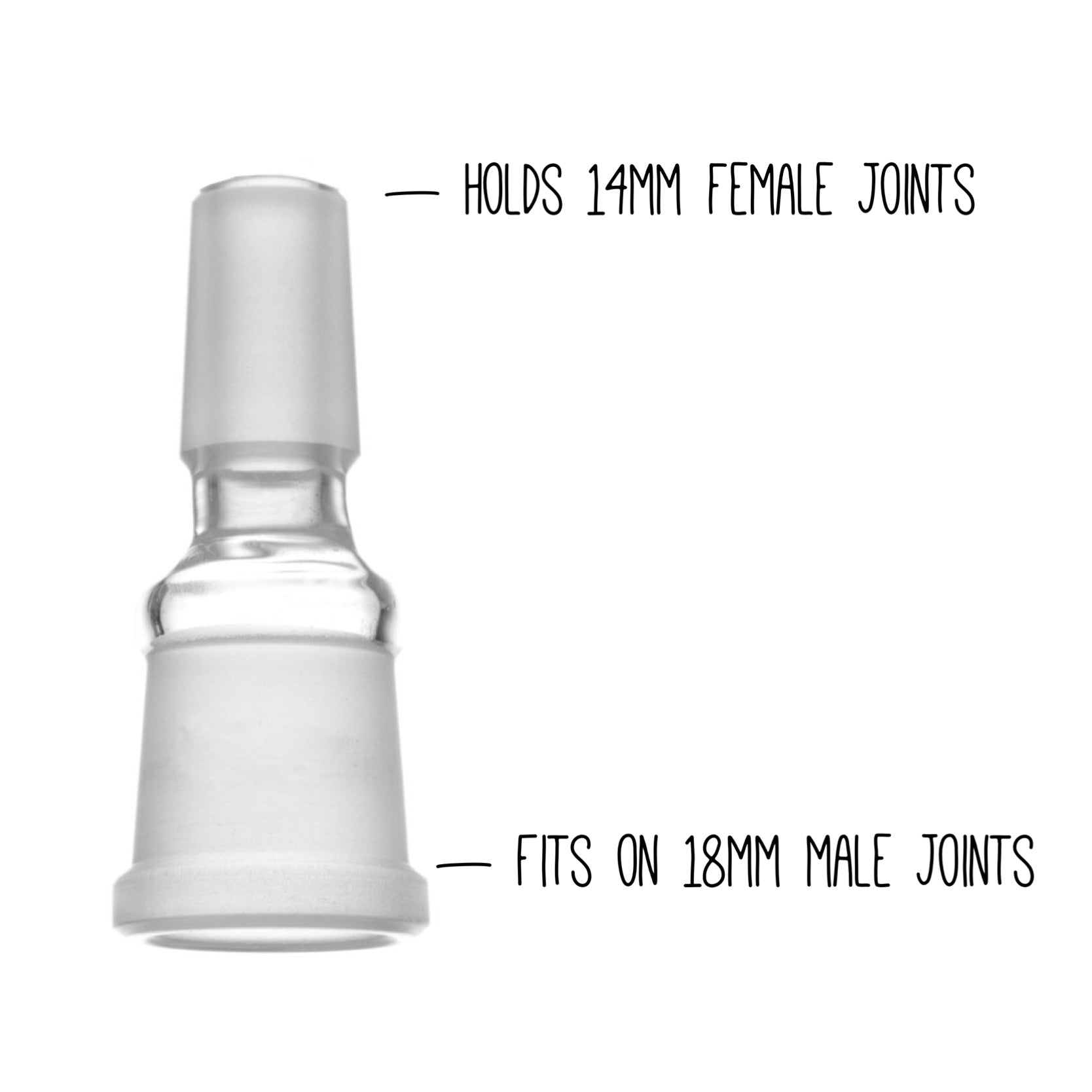 Grav® Joint Size Adapter - Converts 14mm Female to 18mm Female by GRAV / Grav Labs | Mission Dispensary