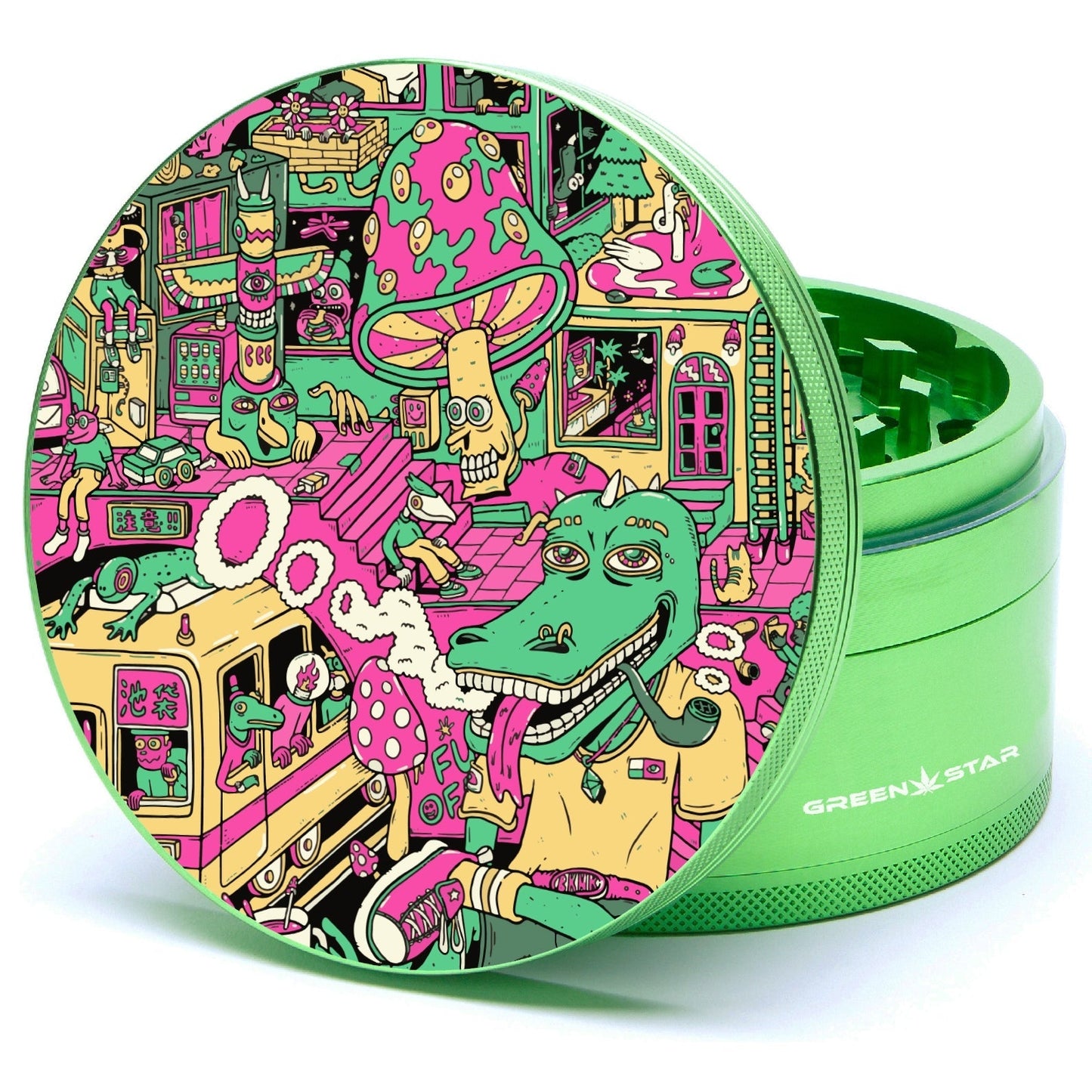 Green Star Scenic Large 4-Piece Grinder by Green Star | Mission Dispensary