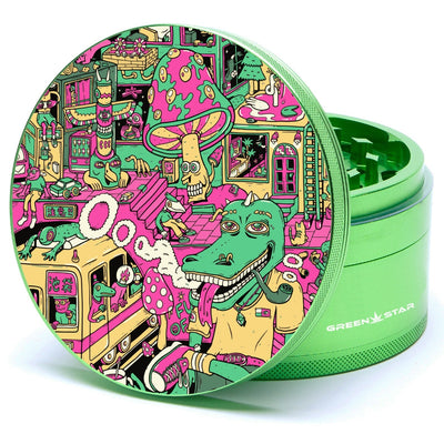 Green Star Scenic Large 4-Piece Grinder by Green Star | Mission Dispensary