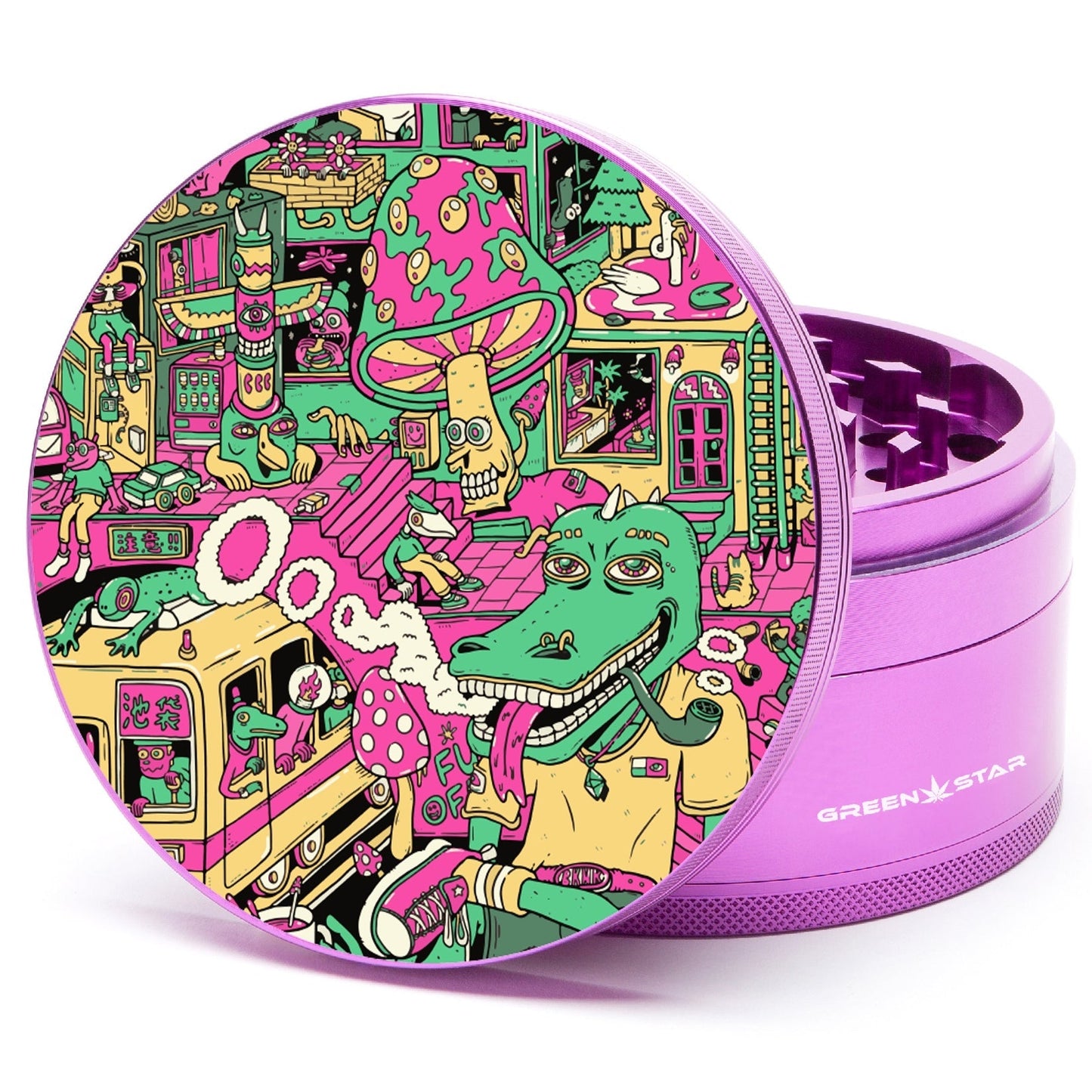 Green Star Scenic Large 4-Piece Grinder by Green Star | Mission Dispensary