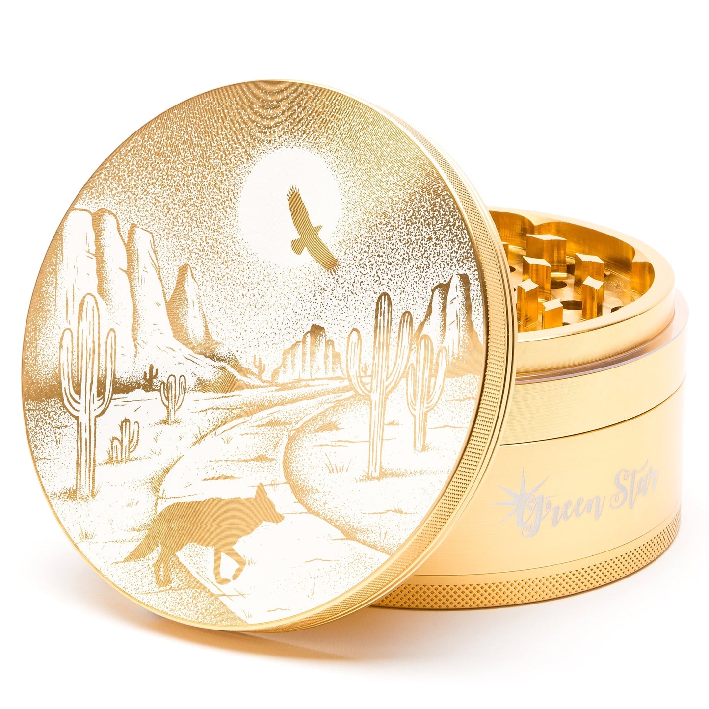 Green Star Scenic Large 4-Piece Grinder by Green Star | Mission Dispensary
