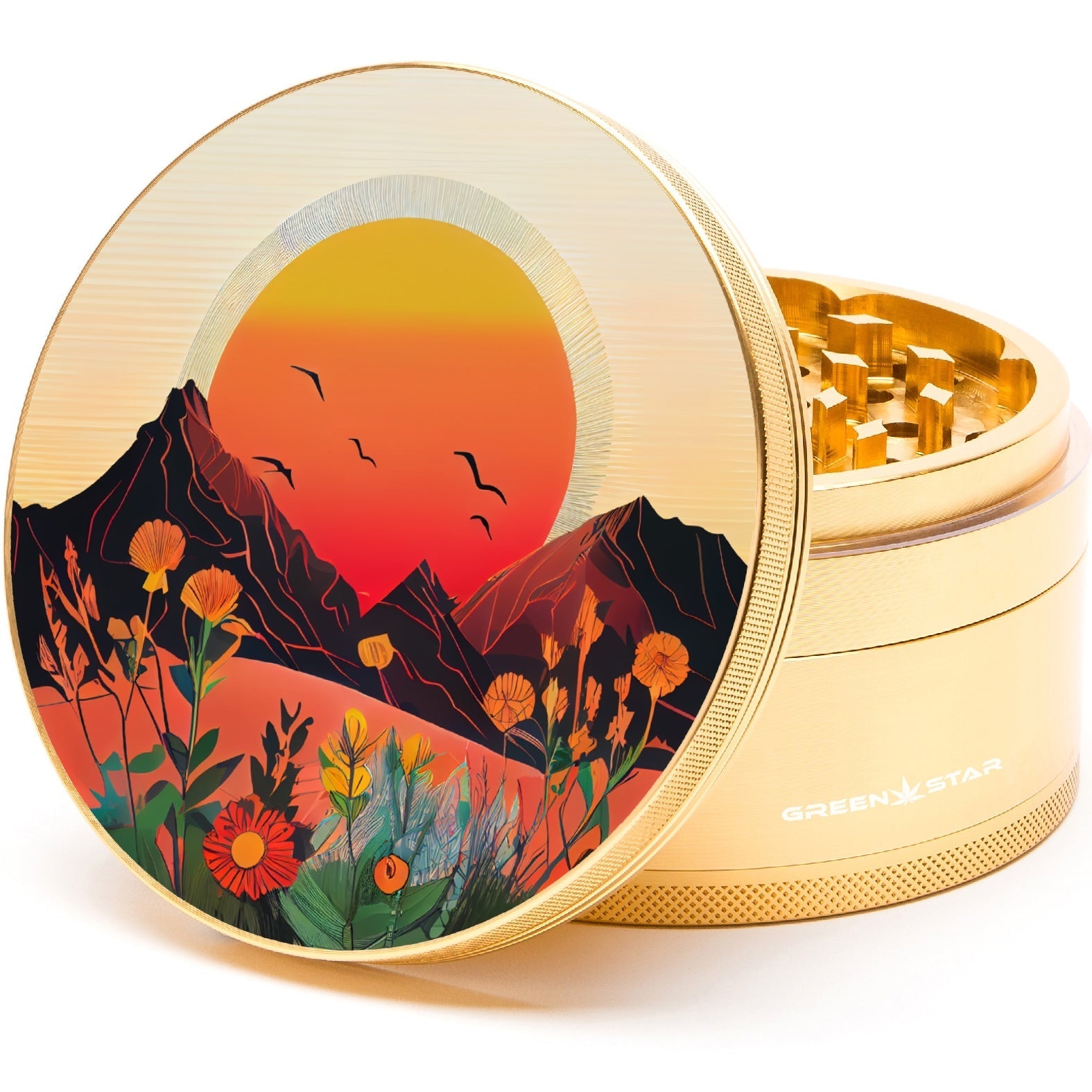 Green Star Scenic Large 4-Piece Grinder by Green Star | Mission Dispensary