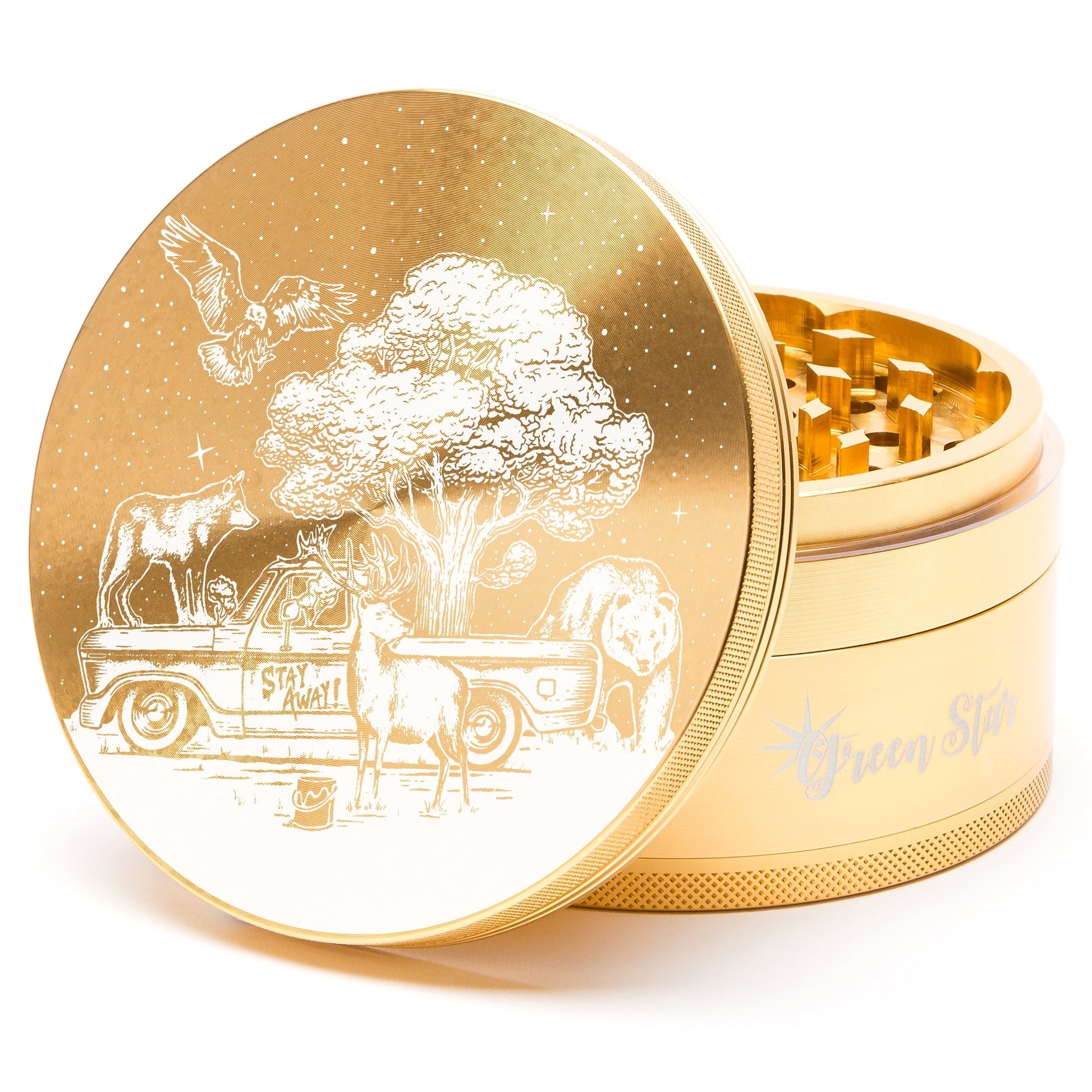 Green Star Novelty Large 4-Piece Grinder by Green Star | Mission Dispensary