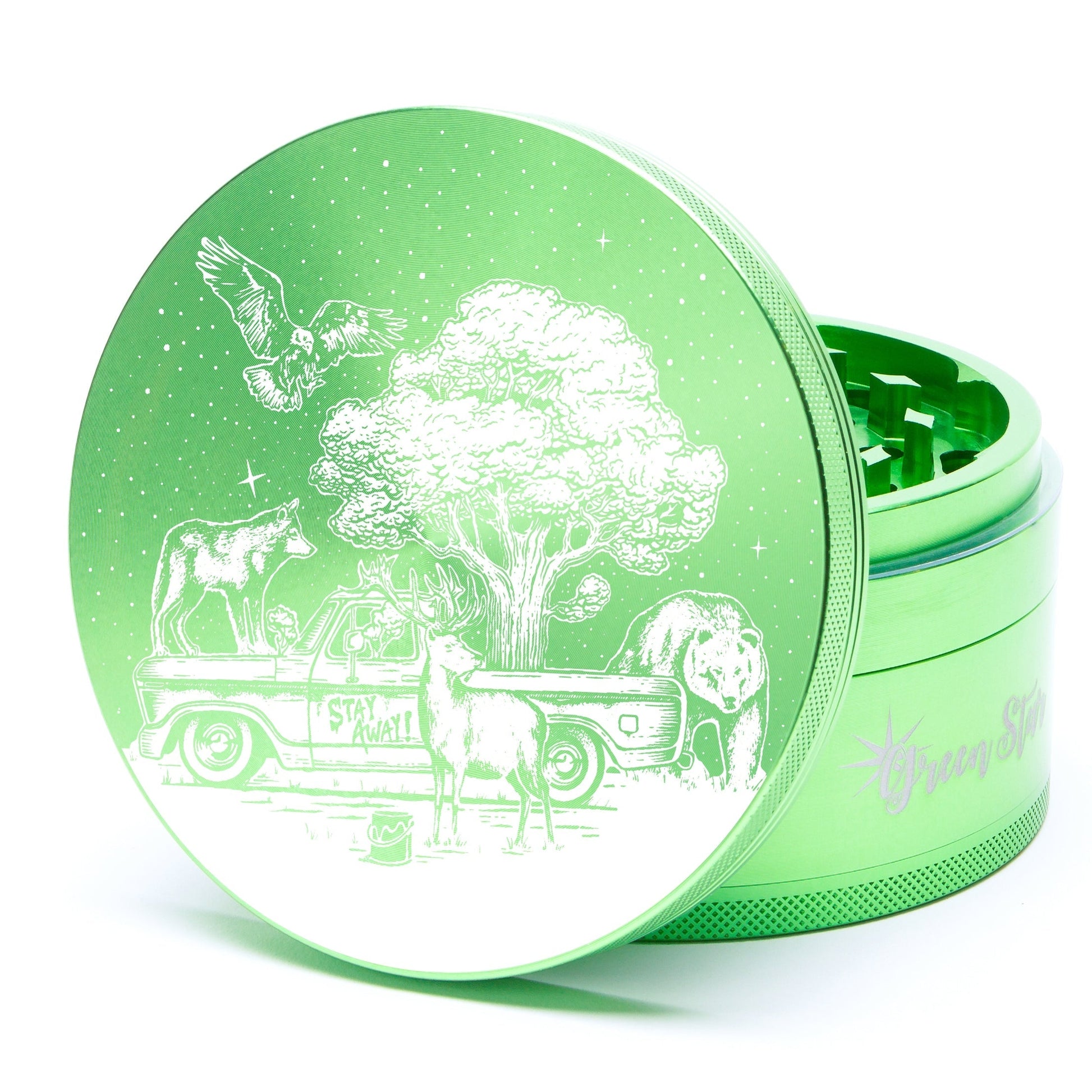 Green Star Novelty Large 4-Piece Grinder by Green Star | Mission Dispensary