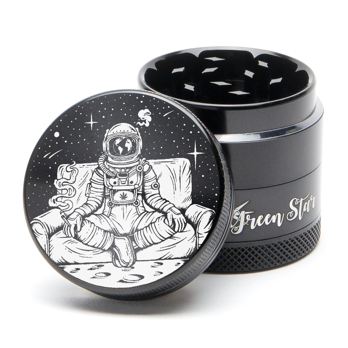 Green Star Novelty Medium 4-Piece Grinder by Green Star | Mission Dispensary