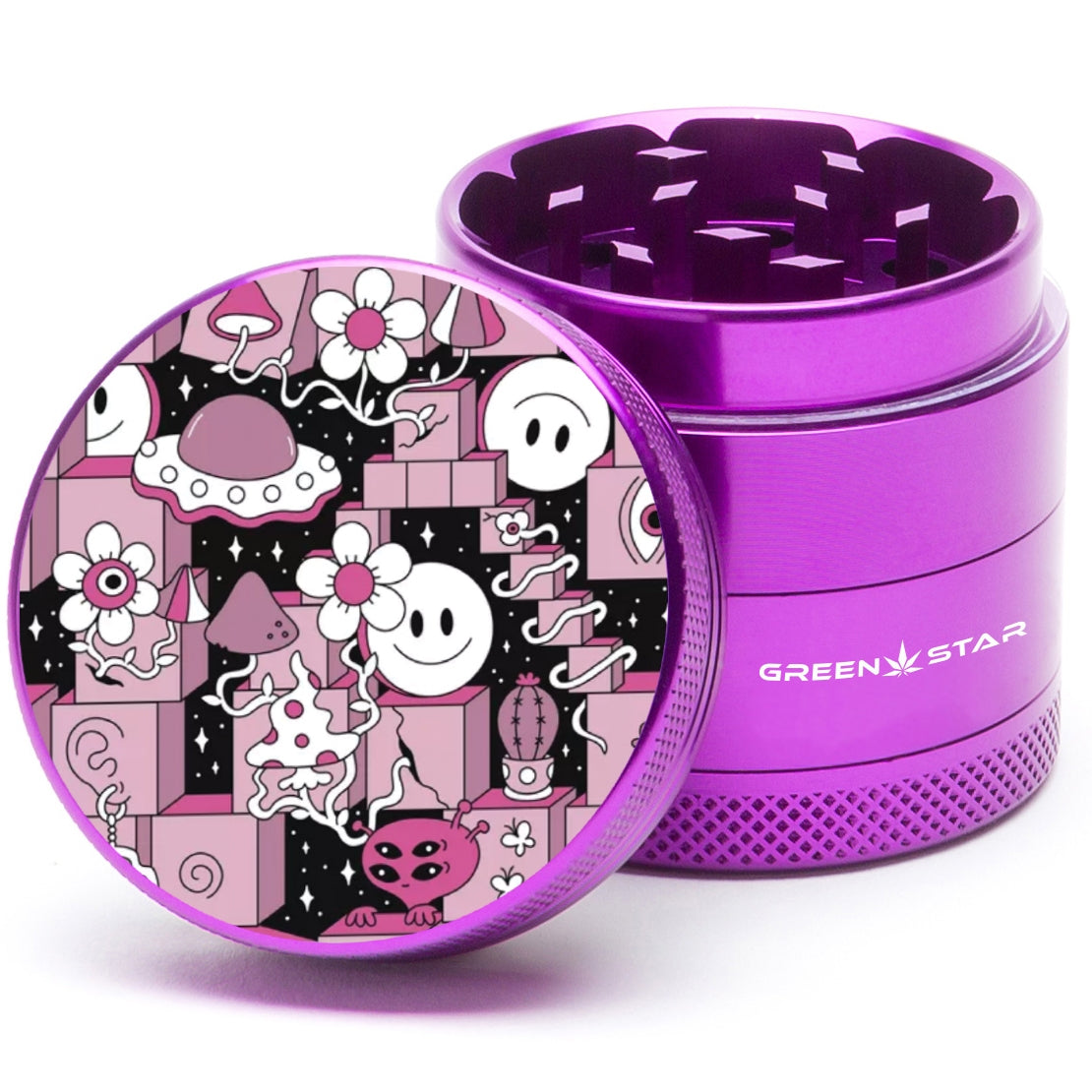 Green Star Scenic Medium 4-Piece Grinder by Green Star | Mission Dispensary