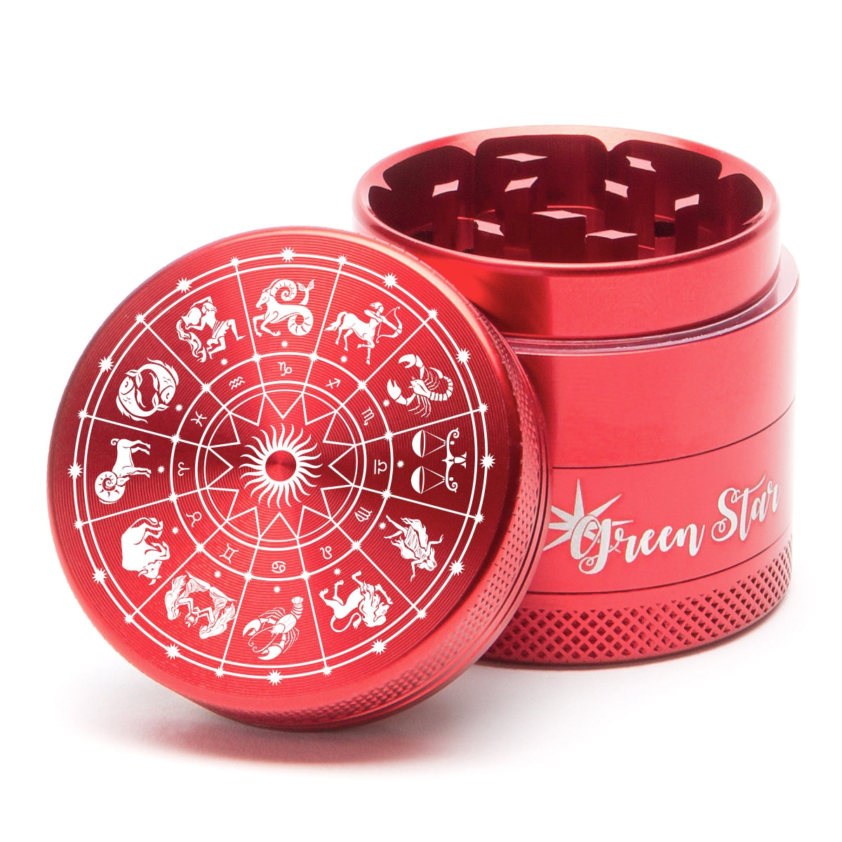 Green Star Novelty Medium 4-Piece Grinder by Green Star | Mission Dispensary