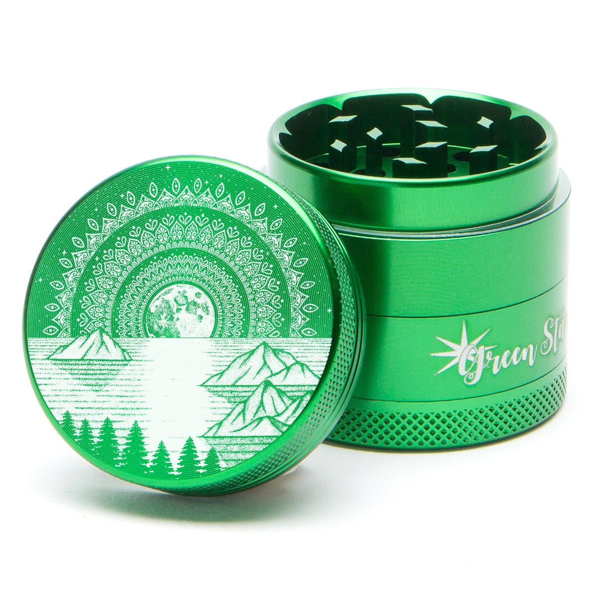Green Star Scenic Medium 4-Piece Grinder by Green Star | Mission Dispensary