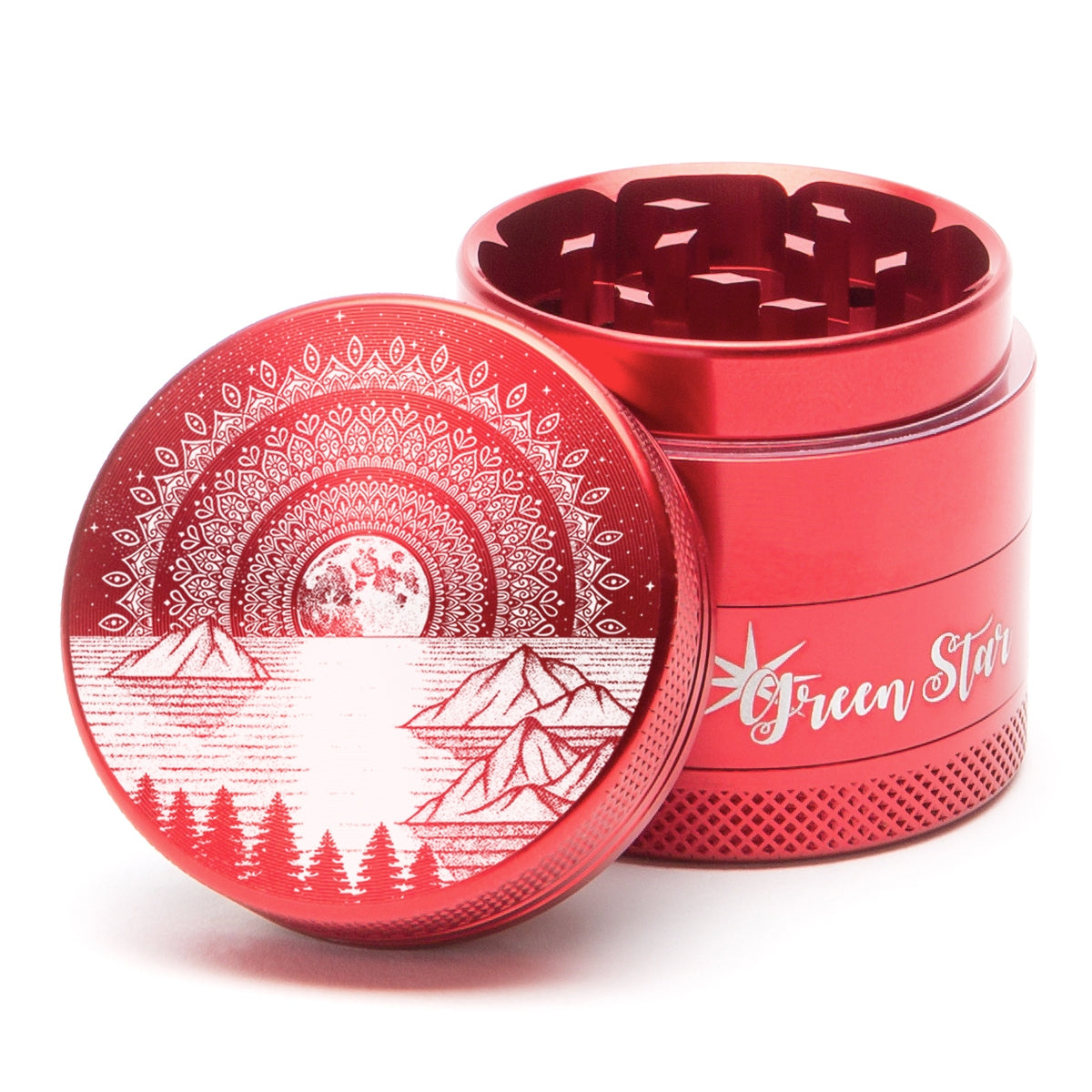 Green Star Scenic Medium 4-Piece Grinder by Green Star | Mission Dispensary