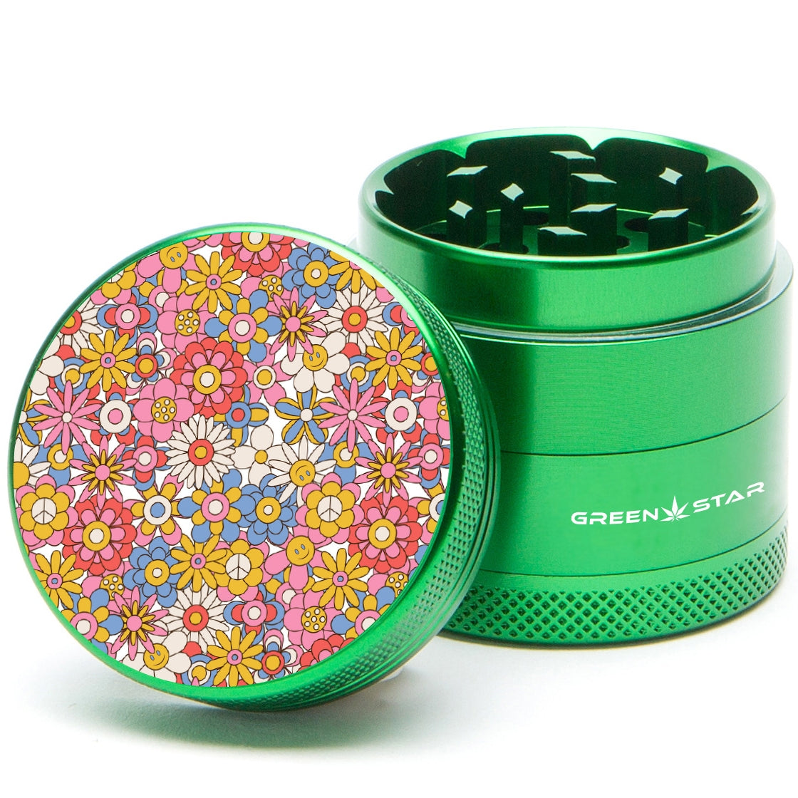 Green Star Novelty Medium 4-Piece Grinder by Green Star | Mission Dispensary