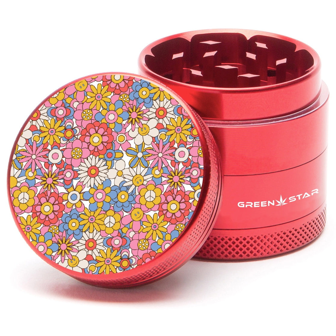Green Star Novelty Medium 4-Piece Grinder by Green Star | Mission Dispensary