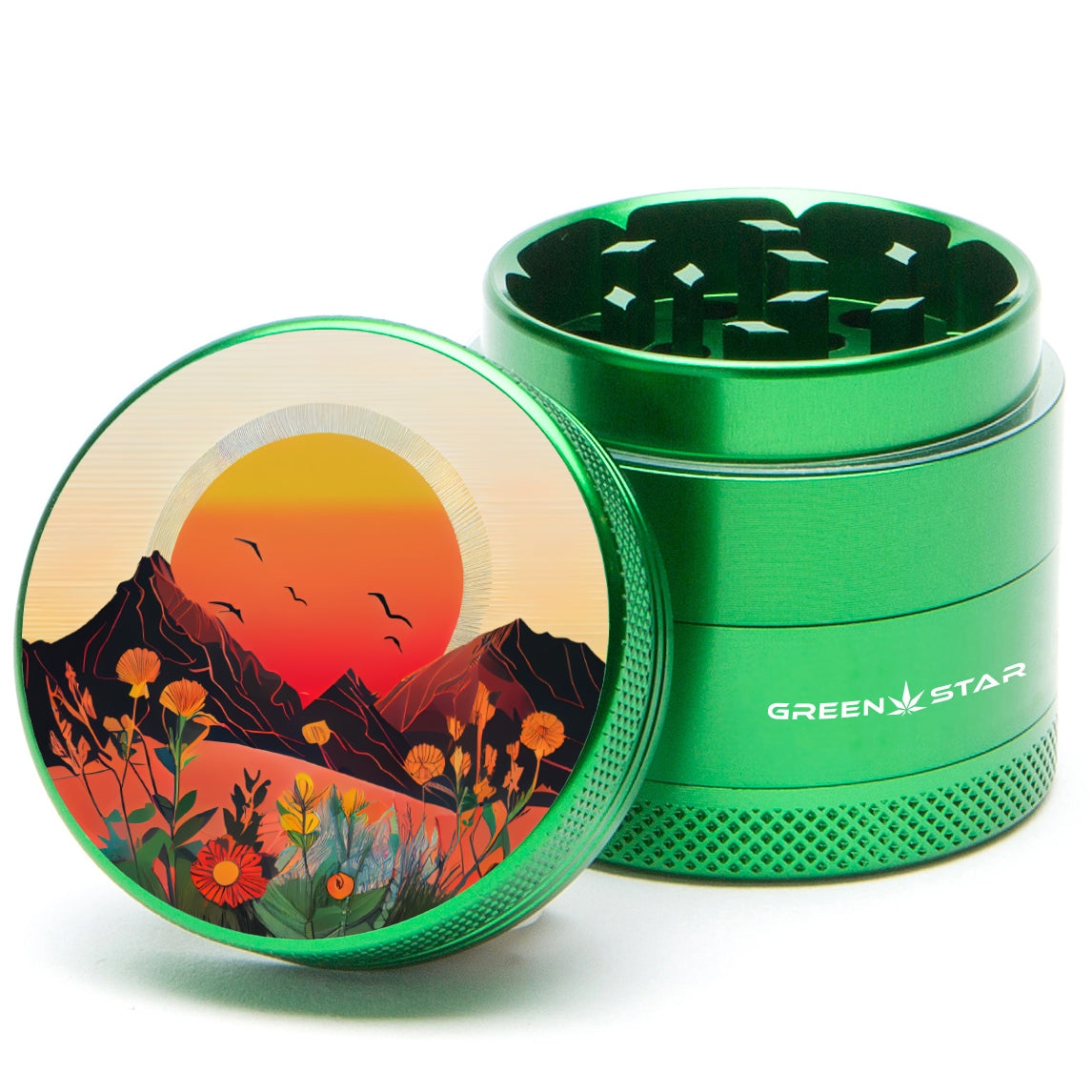 Green Star Scenic Medium 4-Piece Grinder by Green Star | Mission Dispensary