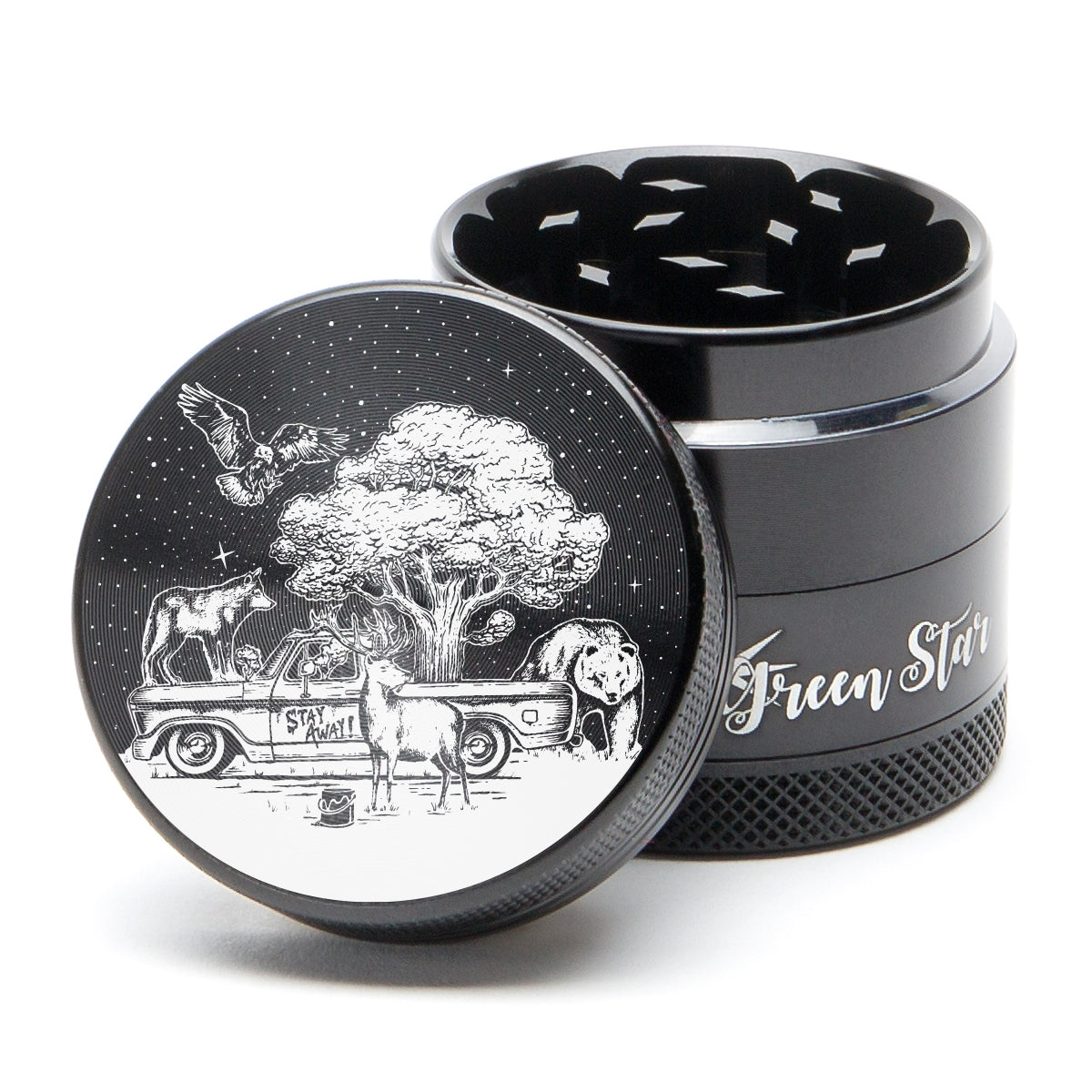 Green Star Novelty Medium 4-Piece Grinder by Green Star | Mission Dispensary