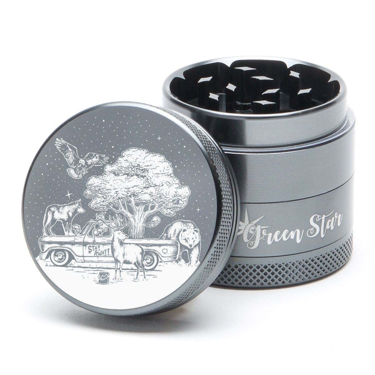 Green Star Novelty Medium 4-Piece Grinder by Green Star | Mission Dispensary
