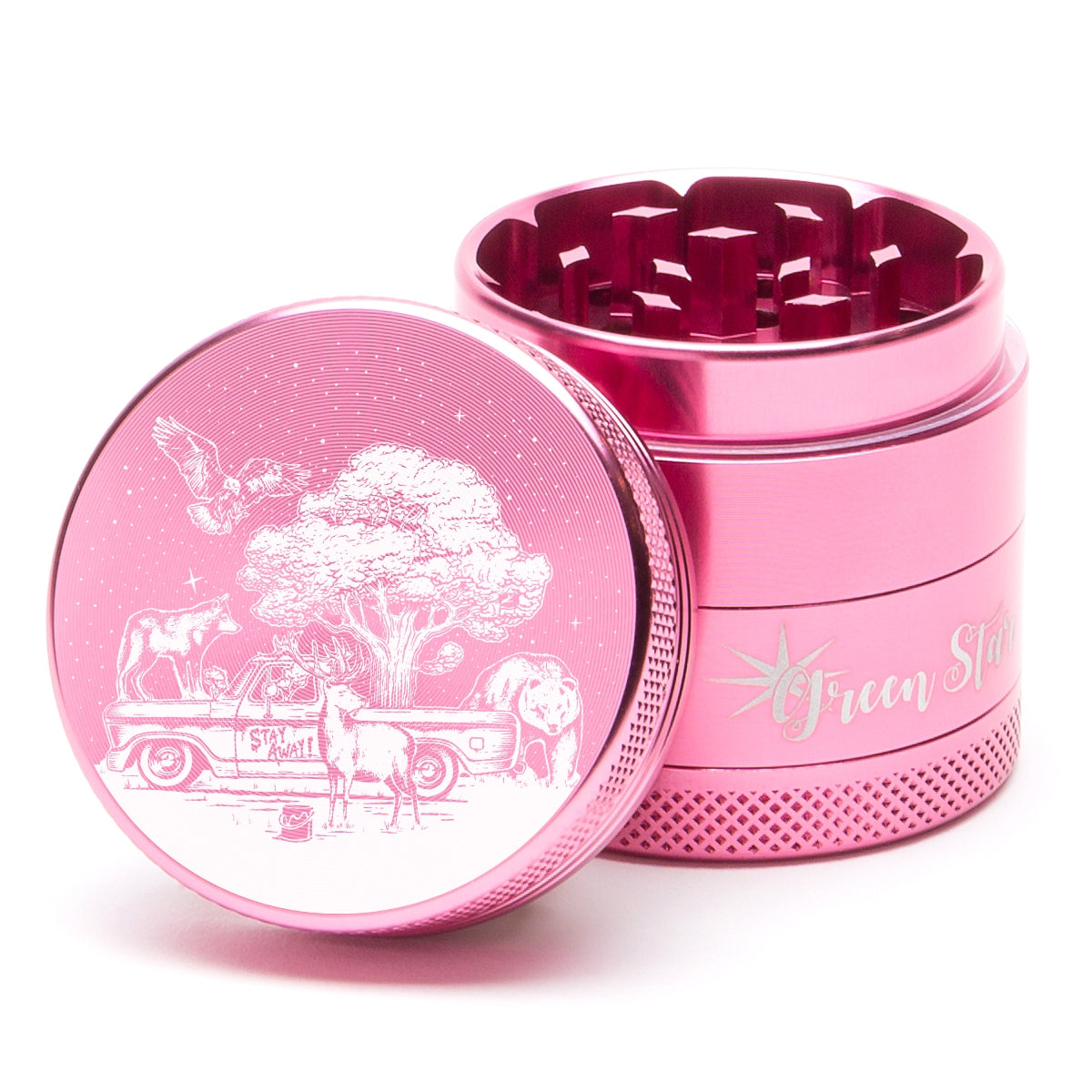 Green Star Novelty Medium 4-Piece Grinder by Green Star | Mission Dispensary