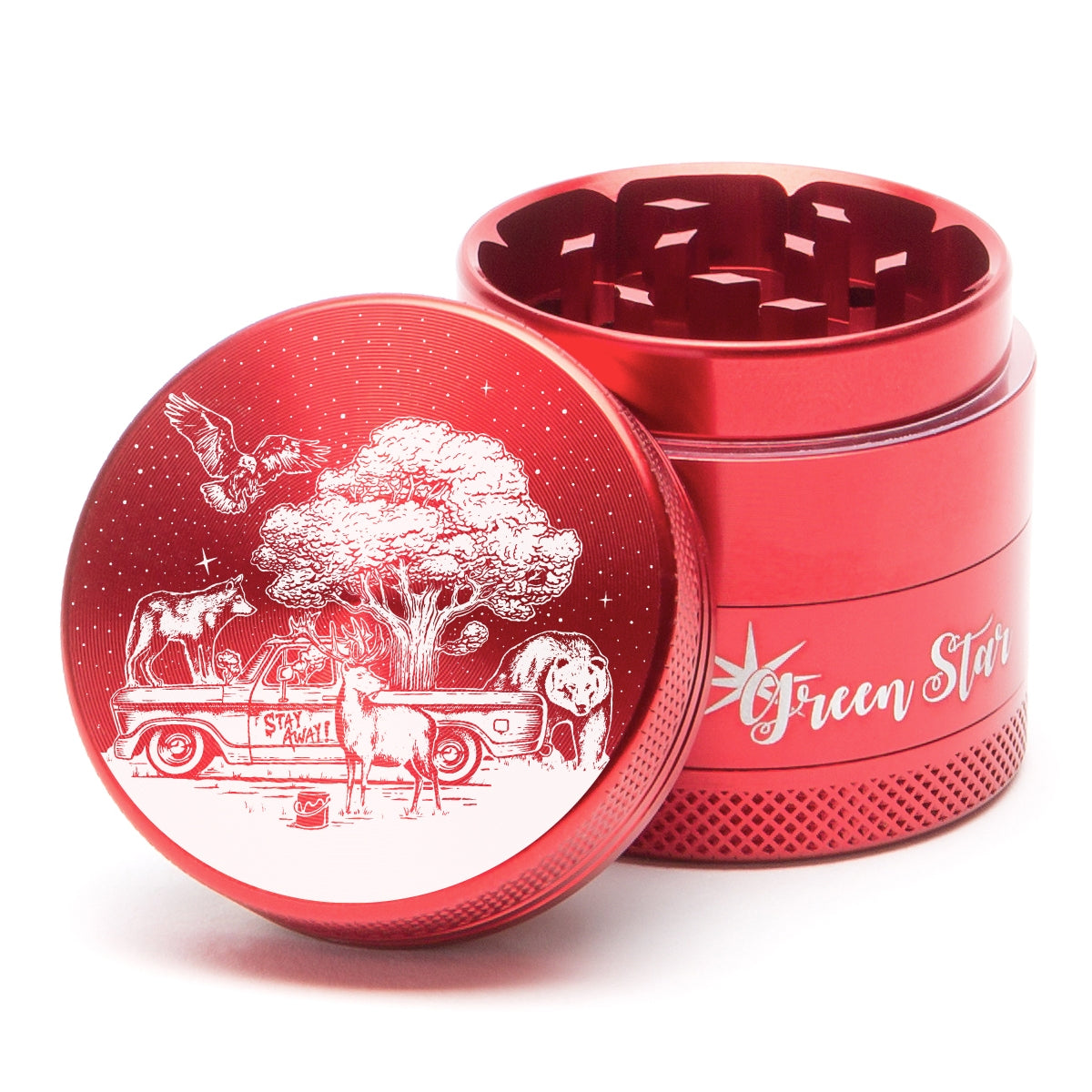 Green Star Novelty Medium 4-Piece Grinder by Green Star | Mission Dispensary