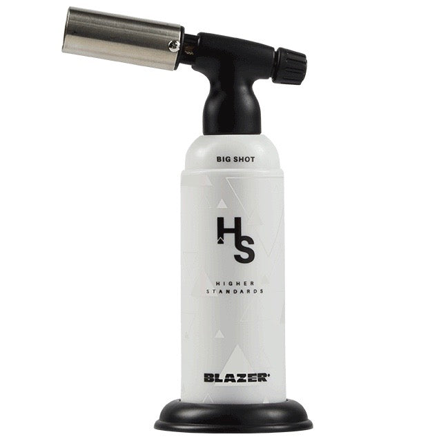 Higher Standards x Blazer Big Shot Torch - White V2 🔥 by Higher Standards | Mission Dispensary