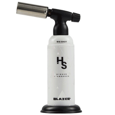 Higher Standards x Blazer Big Shot Torch - White V2 🔥 by Higher Standards | Mission Dispensary