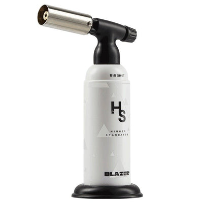 Higher Standards x Blazer Big Shot Torch - White V2 🔥 by Higher Standards | Mission Dispensary