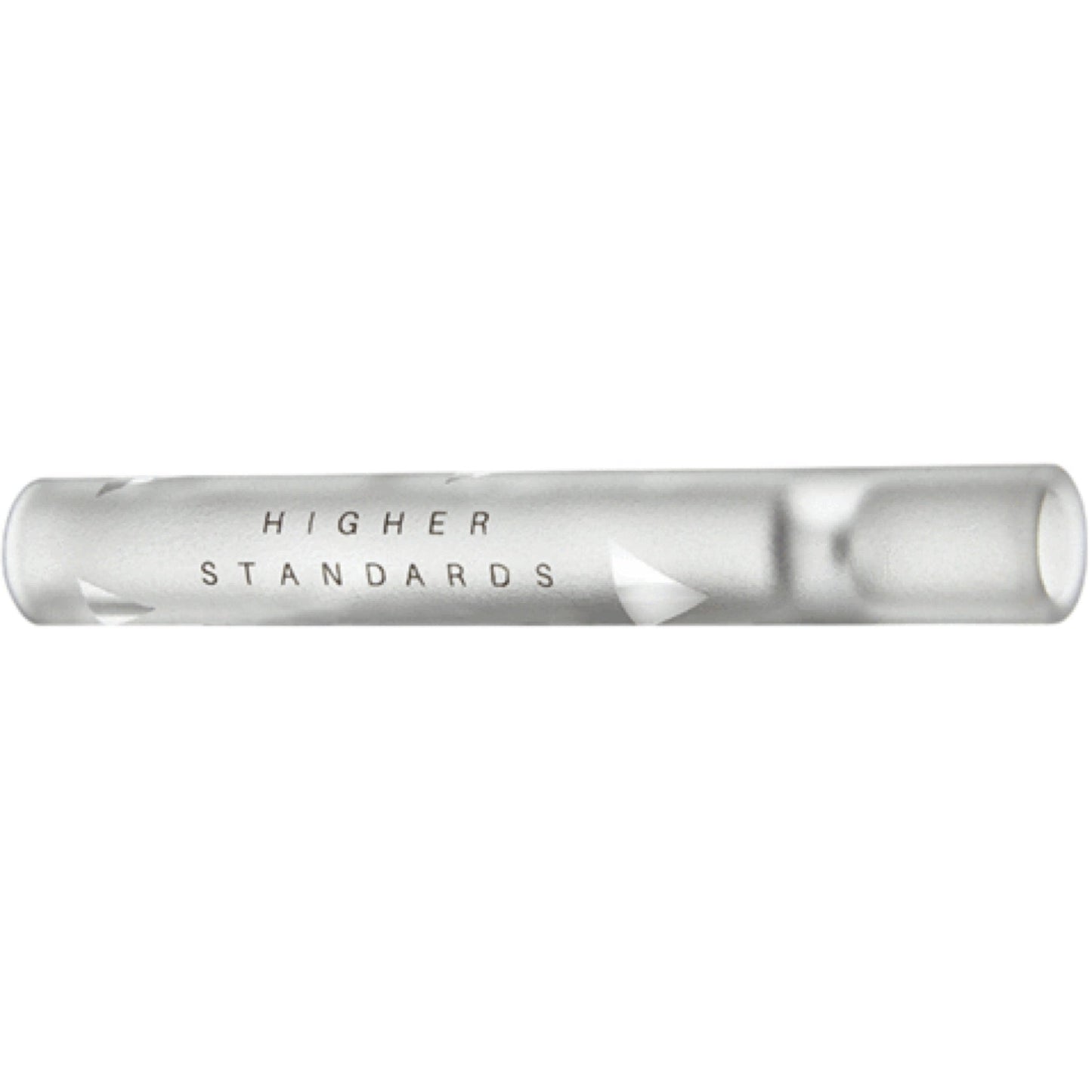 Higher Standards Frosted Glass Taster Pipe by Higher Standards | Mission Dispensary