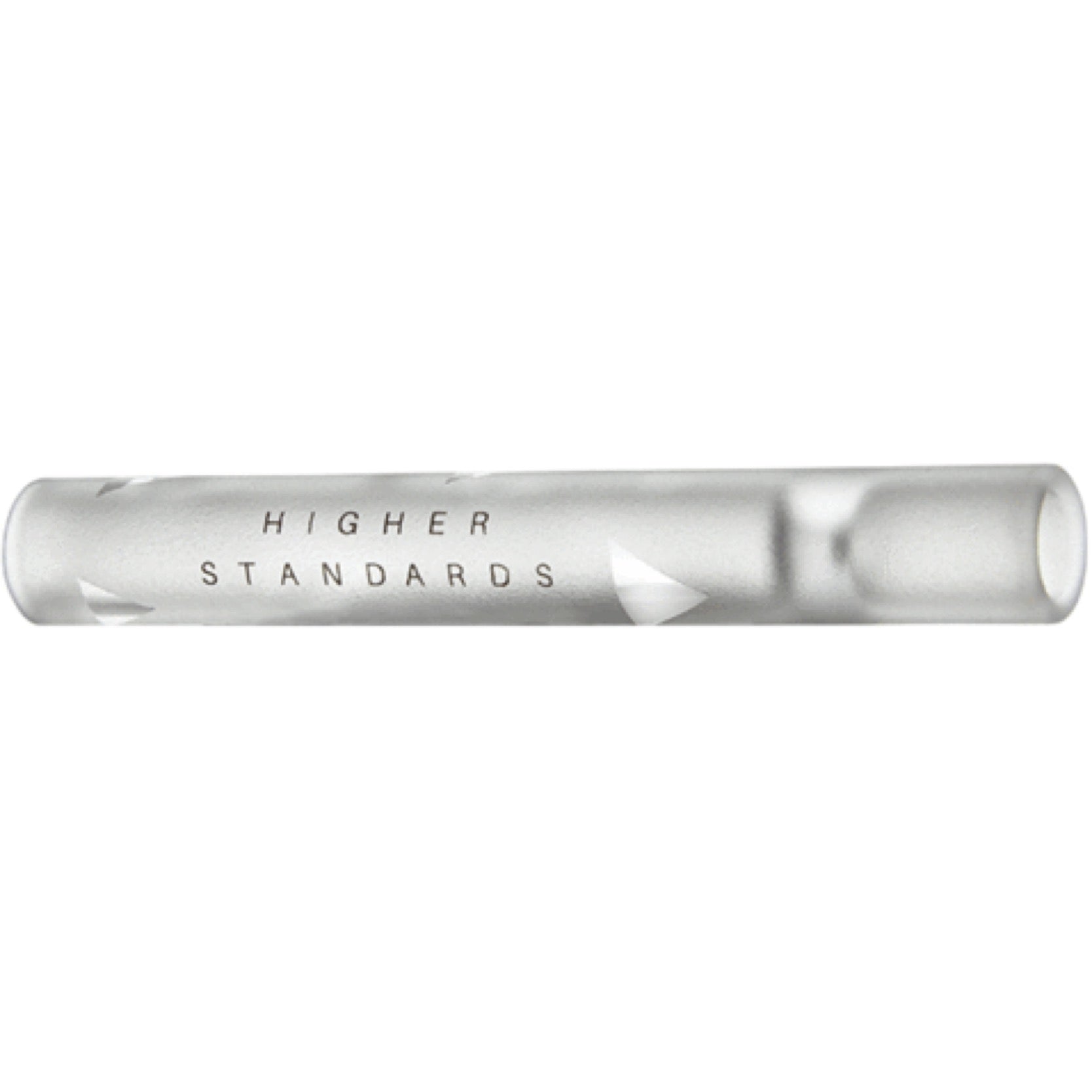 Higher Standards Frosted Glass Taster Pipe by Higher Standards | Mission Dispensary