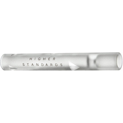 Higher Standards Frosted Glass Taster Pipe by Higher Standards | Mission Dispensary