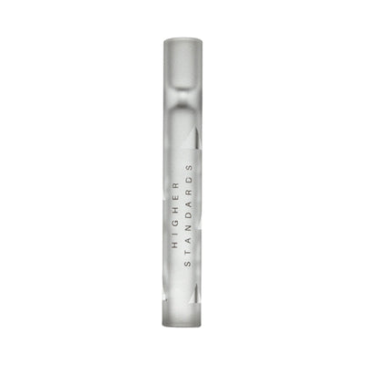Higher Standards Frosted Glass Taster Pipe by Higher Standards | Mission Dispensary