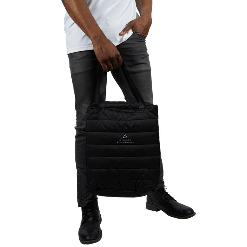 Higher Standards Stuffable Down Tote by Higher Standards | Mission Dispensary