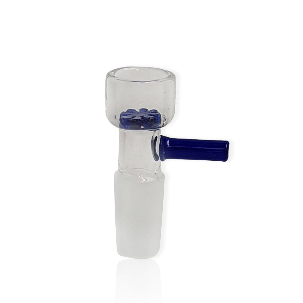 Honeybee Herb Green Line Snowflake Screen Bowl Piece by Honeybee Herb | Mission Dispensary