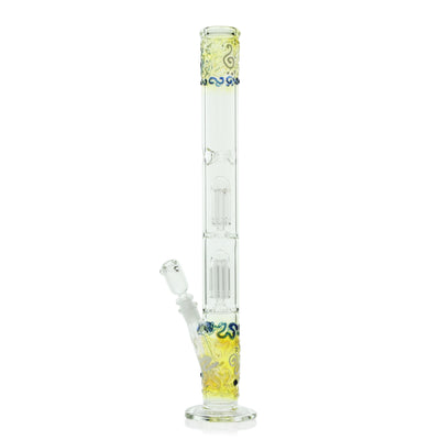 Glassheads 22” Worked Cane Double Perc Water Pipe 