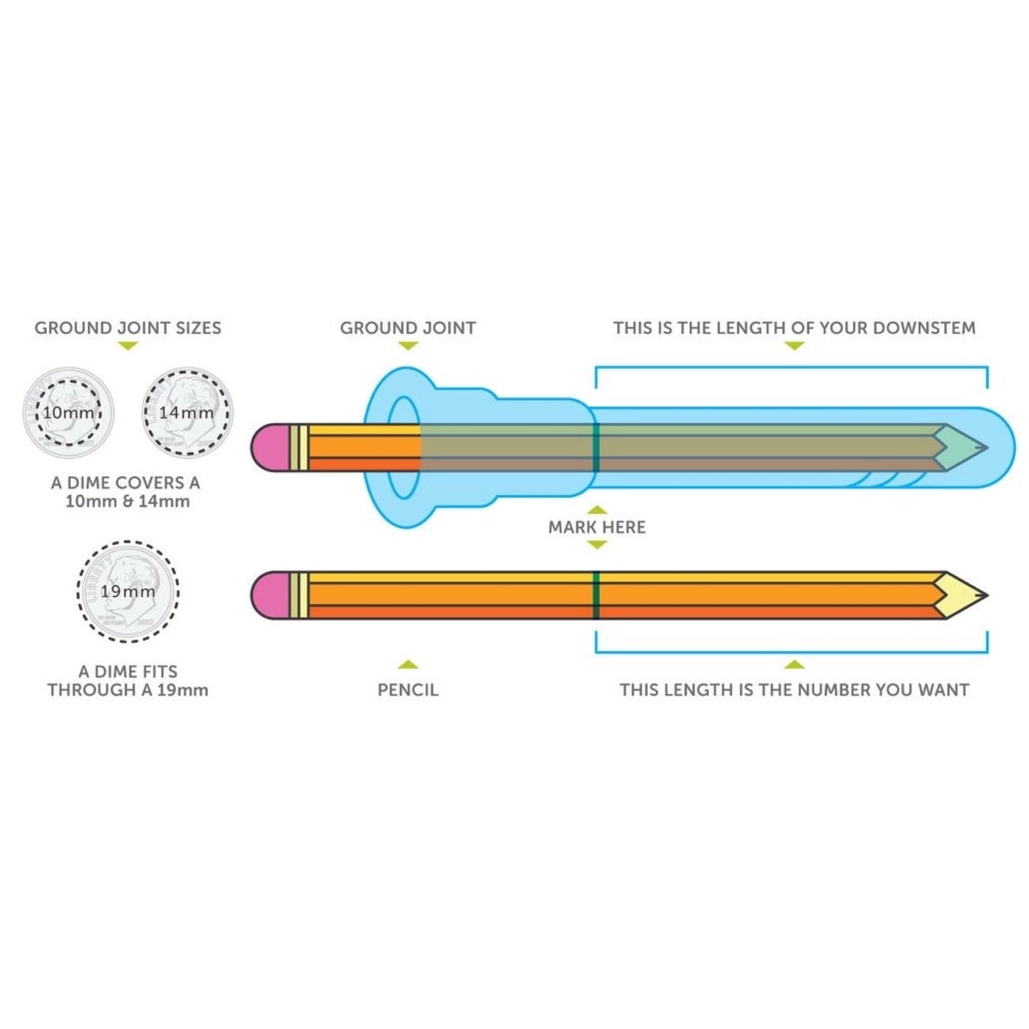 Indestructible 18mm to 14mm Silicone Downstem by Mission Dispensary | Mission Dispensary