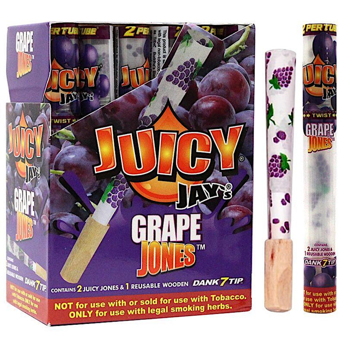 Juicy Jay’s Jones: Pre-Rolled Cones w. Dank 7 Wooden Tips (Full Box) by Juicy Jays | Mission Dispensary