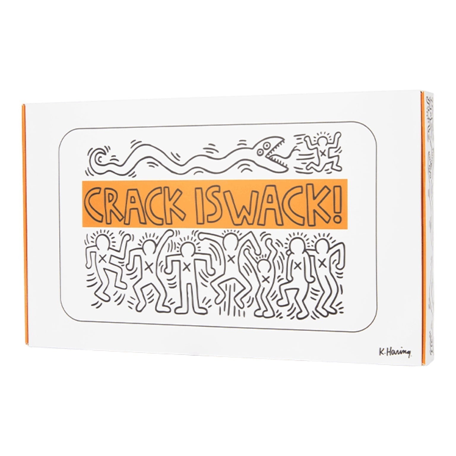 K. Haring “Crack is Wack” Glass Rolling Tray by K. Haring Collection | Mission Dispensary