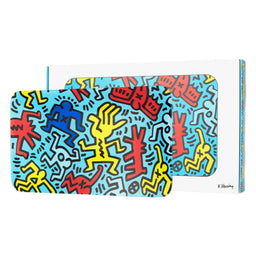 K. Haring Glass Rolling Tray - Blue by K. Haring Collection | Mission Dispensary